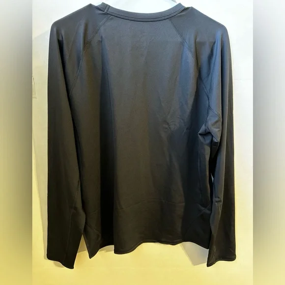 All in Motion Men's Size XL 46-48 Long Sleeve Heavyweight Thermal Black Shirt - Picture 3 of 3
